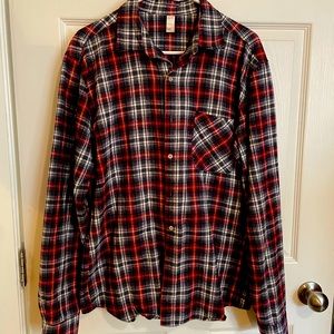 American apparel flannel, size large